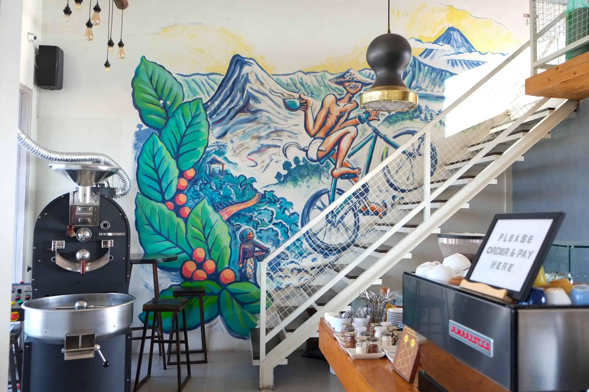 eco bike coffee in-store