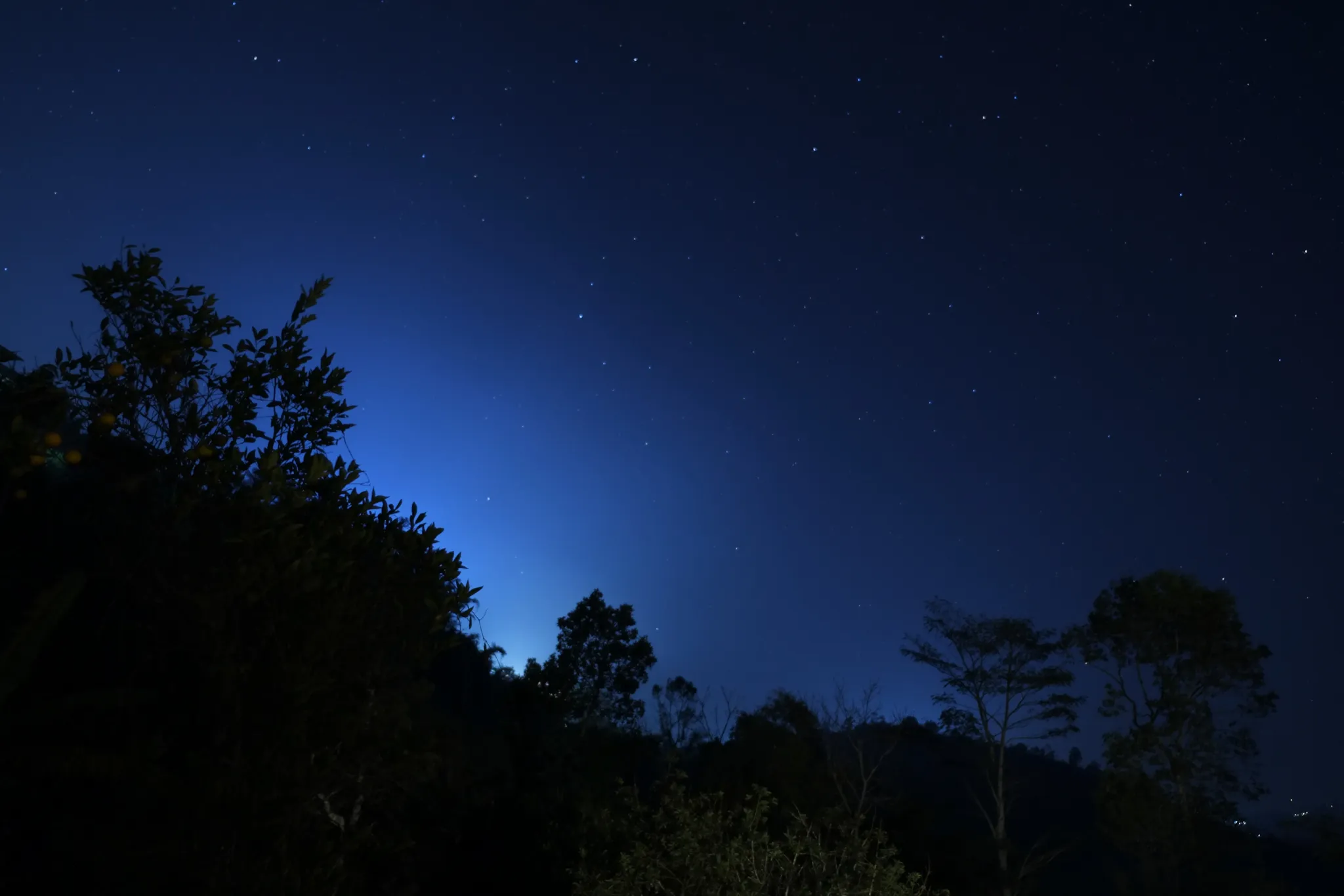 Mount Batur in the night